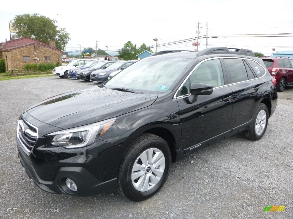 Crystal Black Silica 2018 Subaru Outback 2.5i Premium Exterior Photo #122039015