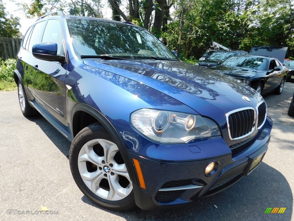 2011 X5 xDrive 35i - Deep Sea Blue Metallic / Cinnamon photo #1