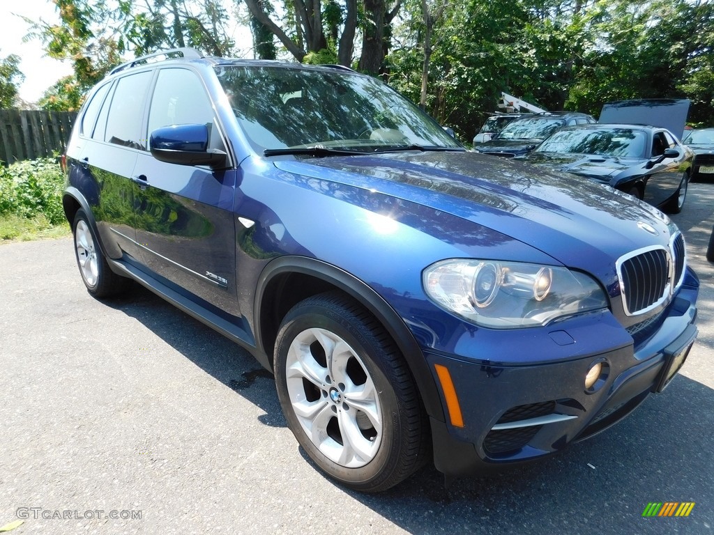 2011 X5 xDrive 35i - Deep Sea Blue Metallic / Cinnamon photo #3
