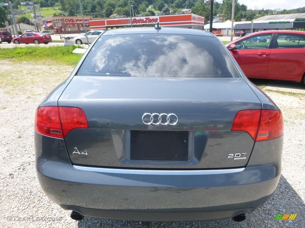2006 A4 2.0T quattro Sedan - Quartz Gray Metallic / Ebony photo #4