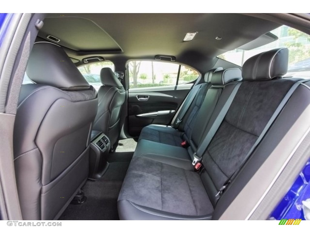 Ebony Interior 2018 Acura TLX V6 A-Spec Sedan Photo #122043212