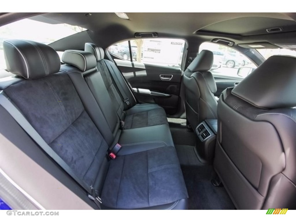 Ebony Interior 2018 Acura TLX V6 A-Spec Sedan Photo #122043257