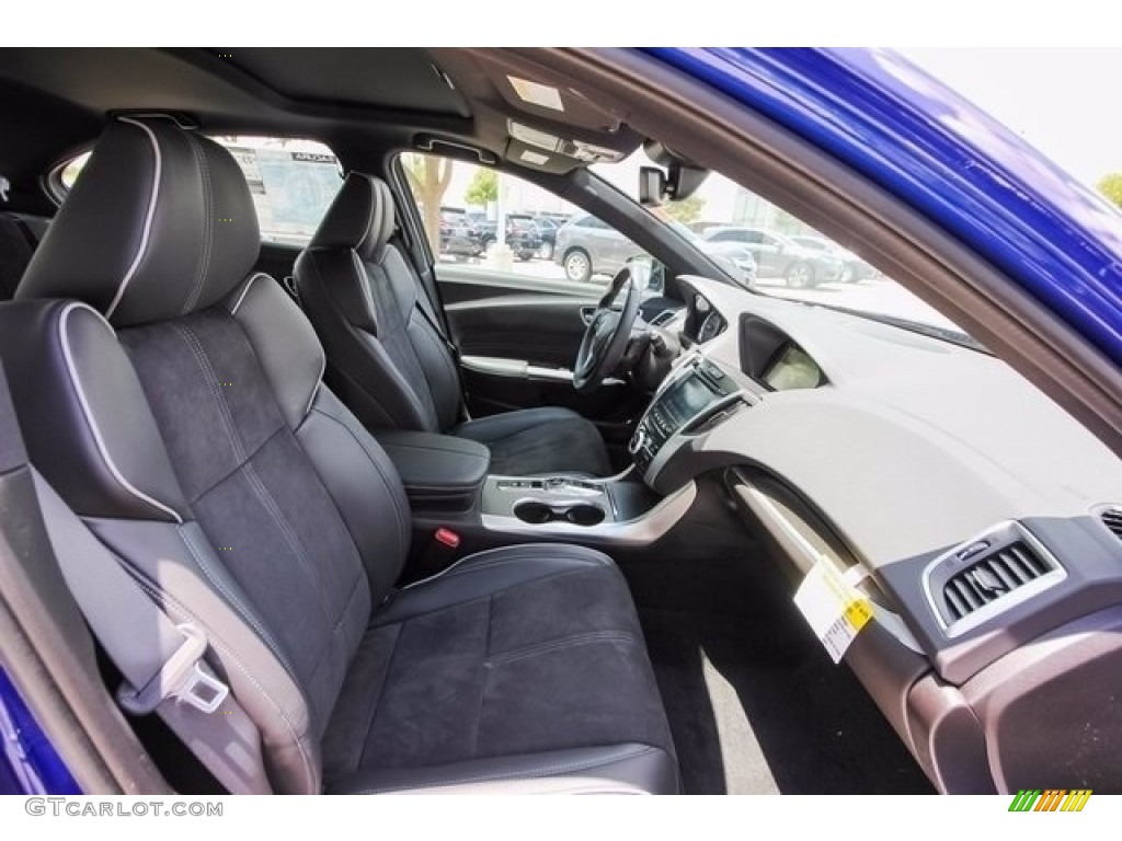 Ebony Interior 2018 Acura TLX V6 A-Spec Sedan Photo #122043284