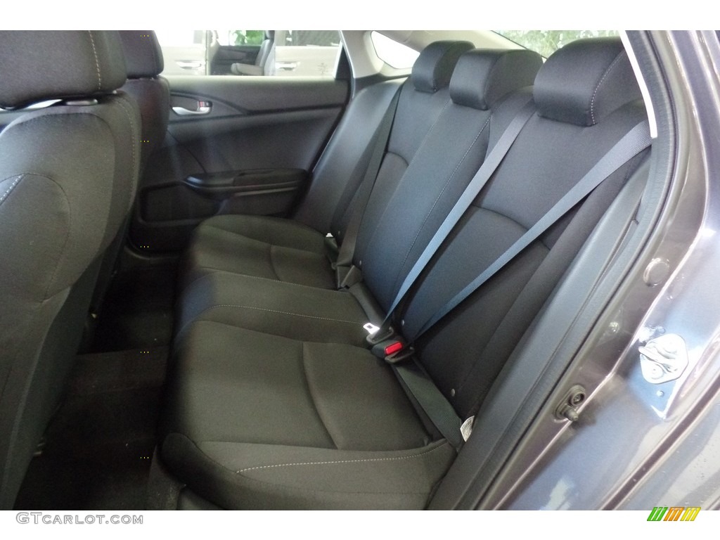 2017 Civic LX Sedan - Modern Steel Metallic / Black photo #26