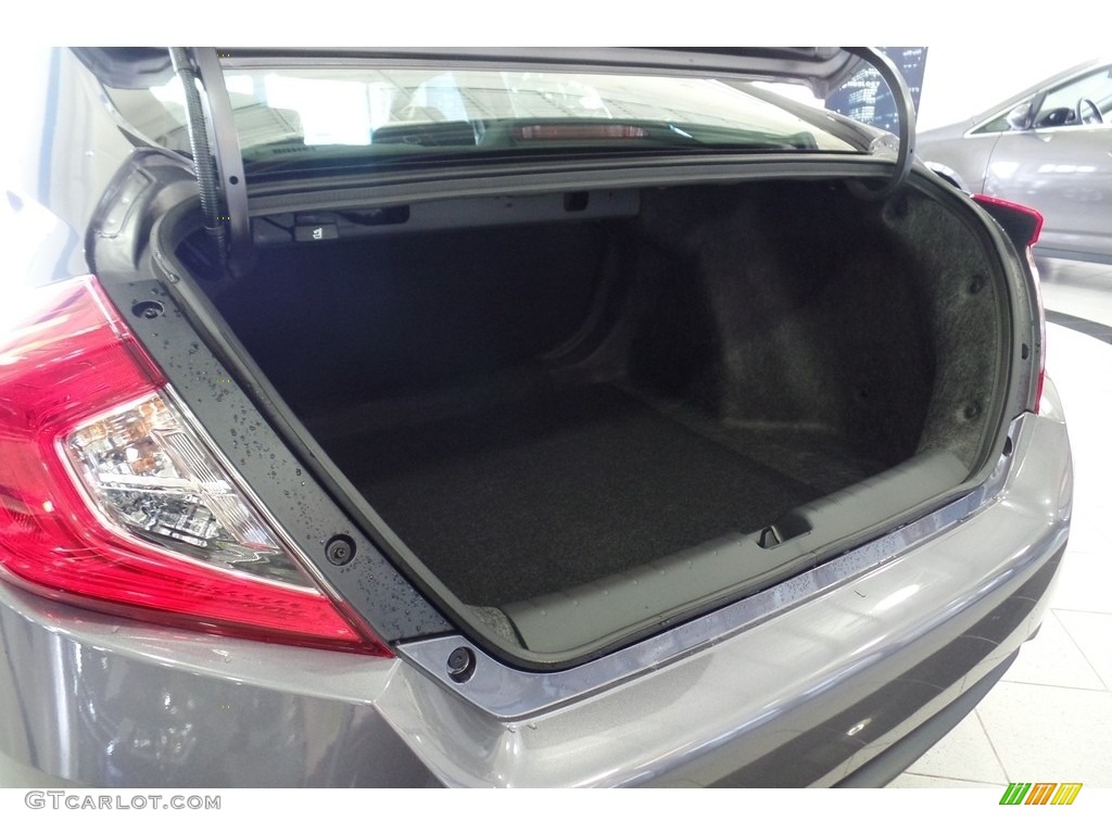 2017 Civic LX Sedan - Modern Steel Metallic / Black photo #28