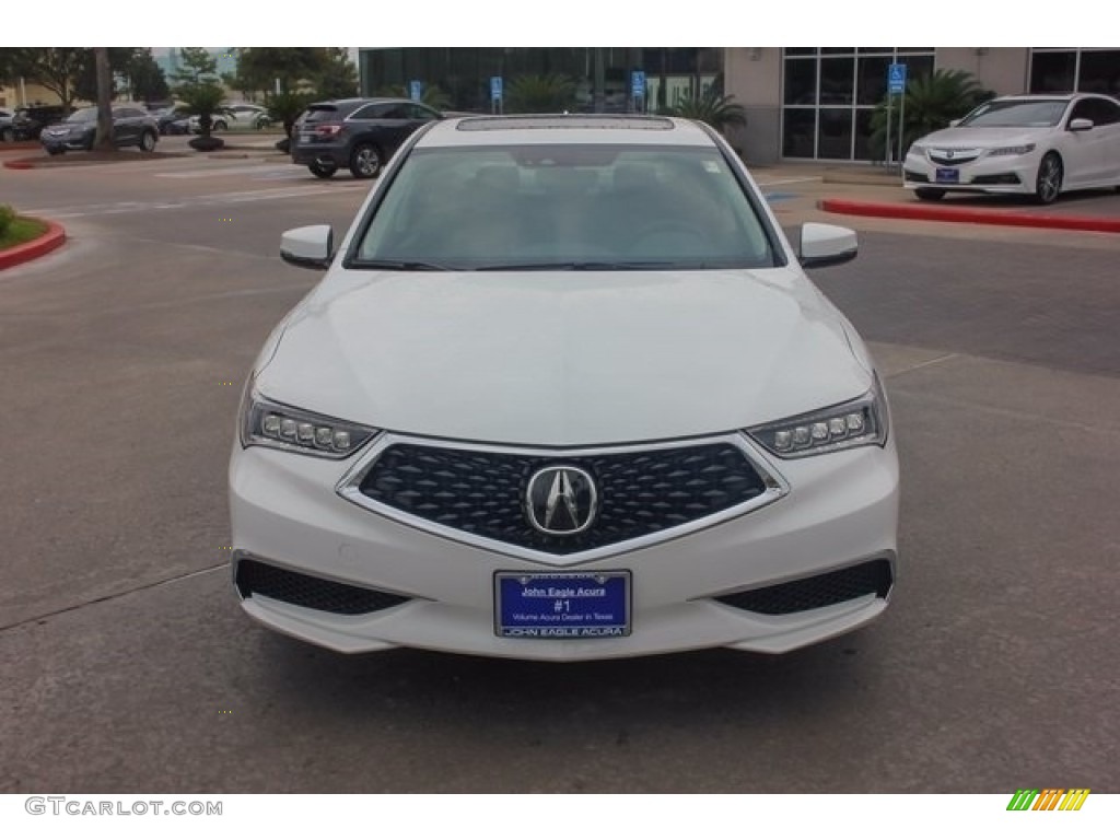 2018 TLX V6 Technology Sedan - Bellanova White Pearl / Espresso photo #2