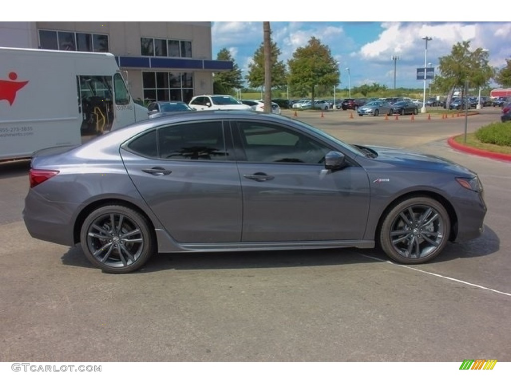 2018 TLX V6 A-Spec Sedan - Modern Steel Metallic / Ebony photo #8