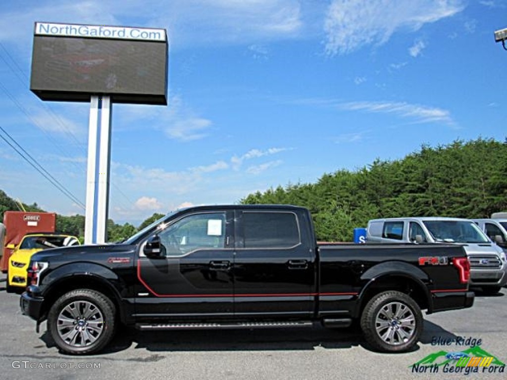 2017 F150 Lariat SuperCrew 4X4 - Shadow Black / Black Special Edition Package photo #2