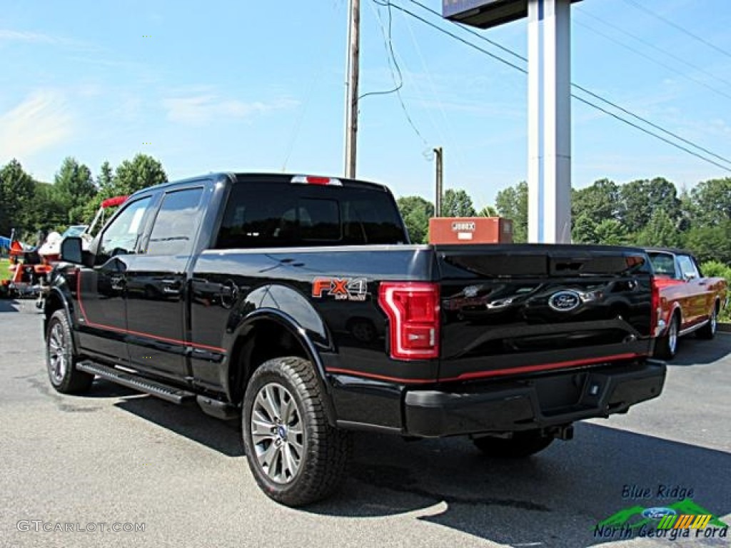 2017 F150 Lariat SuperCrew 4X4 - Shadow Black / Black Special Edition Package photo #3