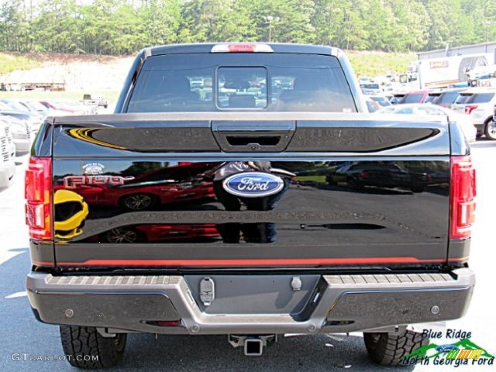 2017 F150 Lariat SuperCrew 4X4 - Shadow Black / Black Special Edition Package photo #4