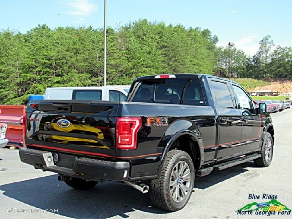 2017 F150 Lariat SuperCrew 4X4 - Shadow Black / Black Special Edition Package photo #5