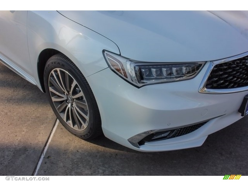 2018 TLX V6 SH-AWD Advance Sedan - Bellanova White Pearl / Ebony photo #10