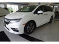 2018 White Diamond Pearl Honda Odyssey Touring  photo #1