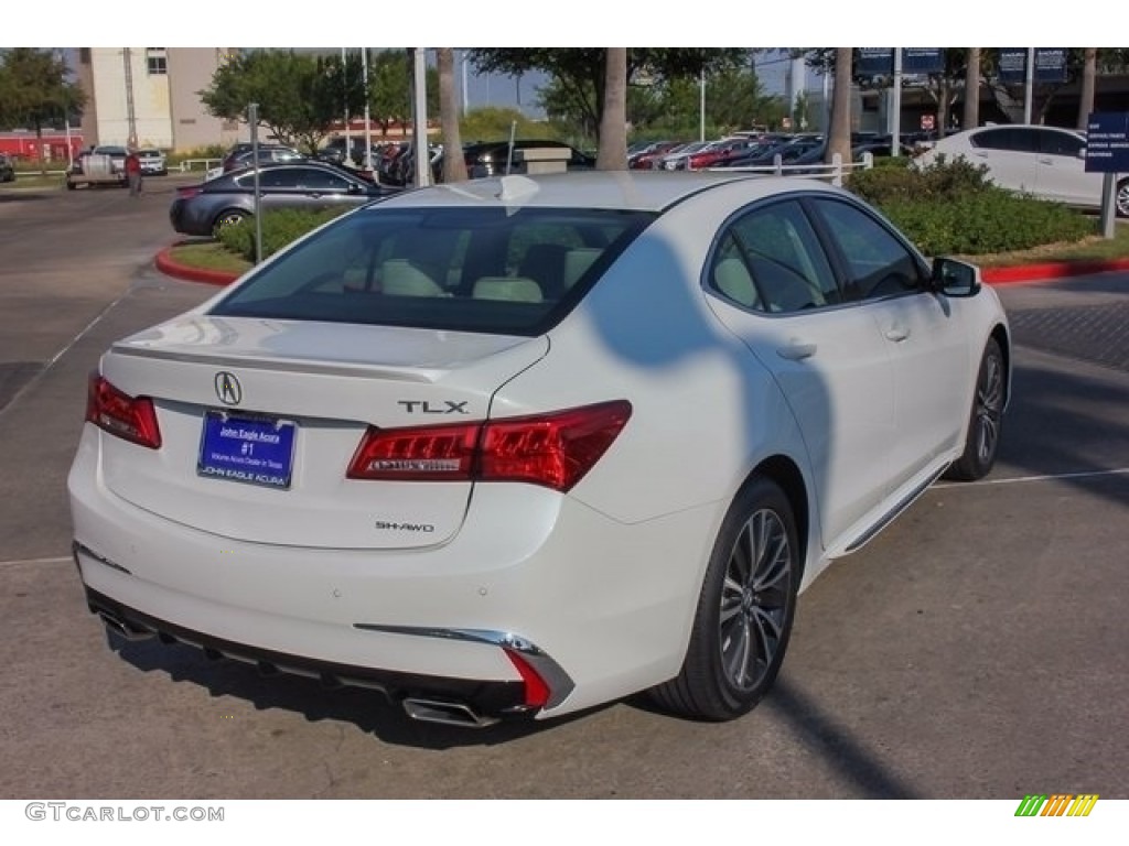 2018 TLX V6 SH-AWD Advance Sedan - Bellanova White Pearl / Parchment photo #7