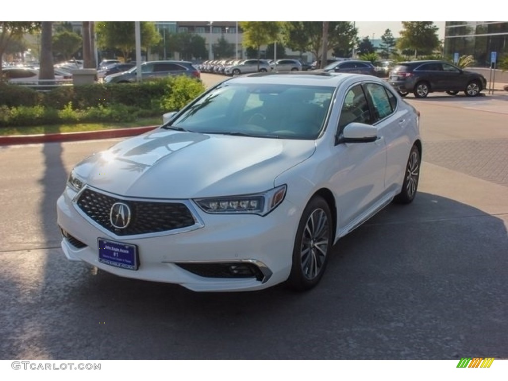 2018 TLX V6 SH-AWD Advance Sedan - Bellanova White Pearl / Parchment photo #3