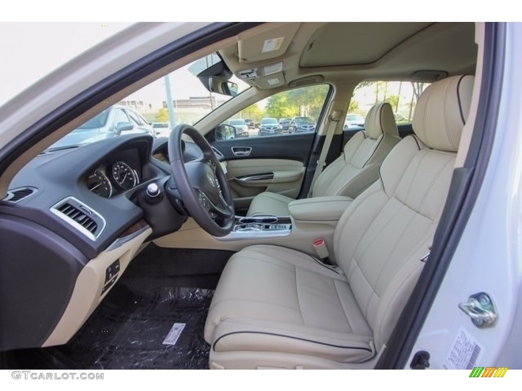 Parchment Interior 2018 Acura TLX V6 SH-AWD Advance Sedan Photo #122051345