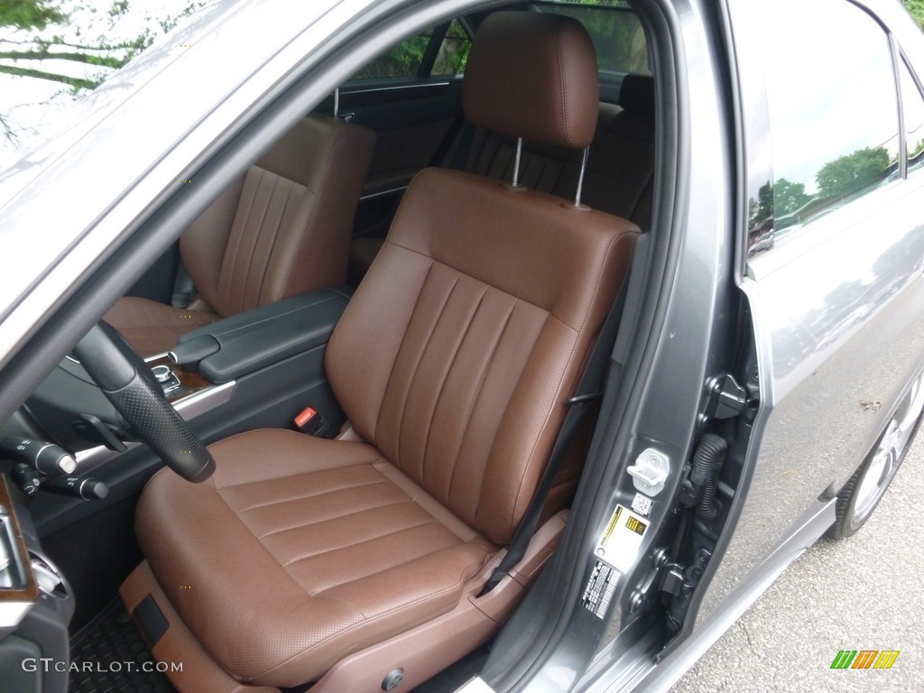 Chestnut Brown/Black Interior 2016 Mercedes-Benz E 250 Bluetec Sedan Photo #122056408