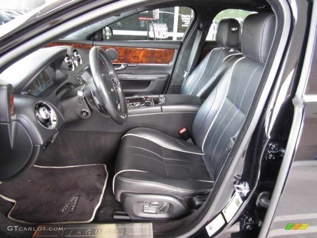 2011 XJ XJ - Ebony Black / Jet Black/Jet Black photo #3