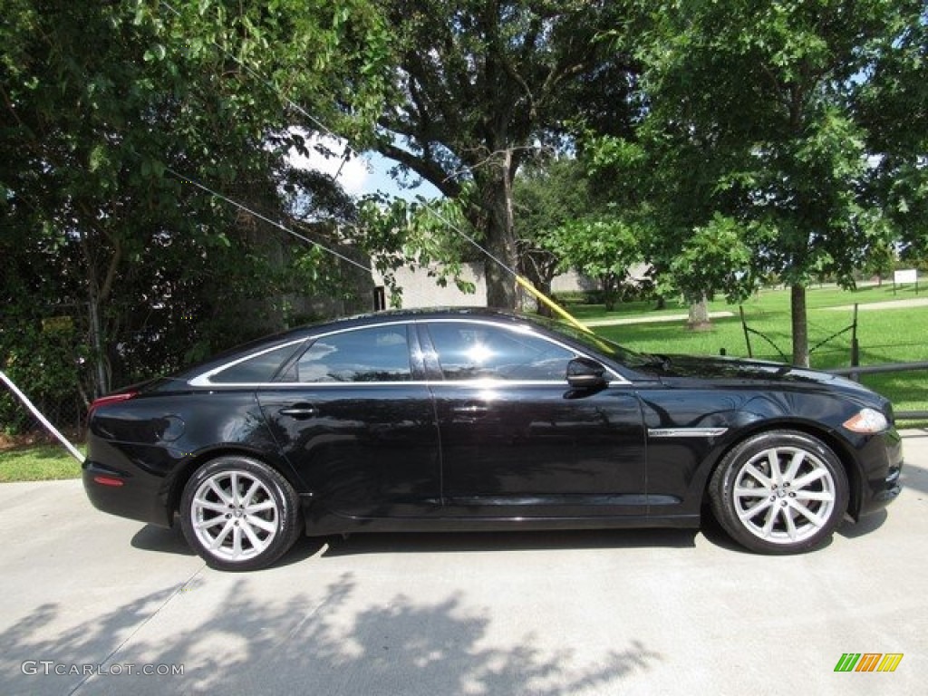 2011 XJ XJ - Ebony Black / Jet Black/Jet Black photo #6