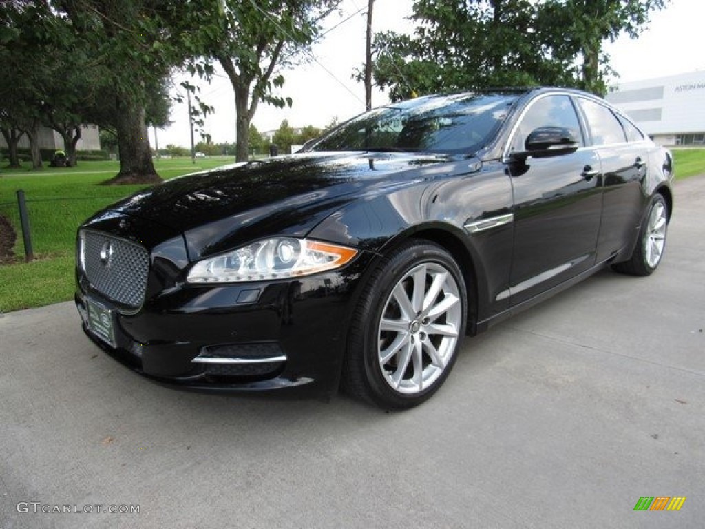 2011 XJ XJ - Ebony Black / Jet Black/Jet Black photo #10