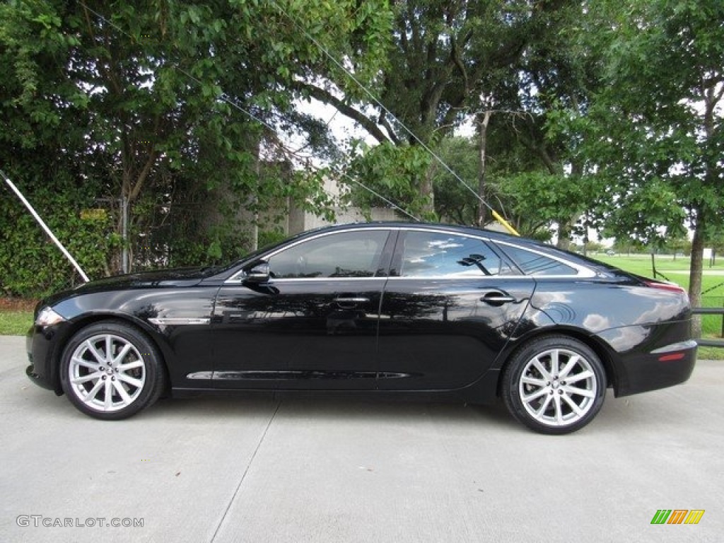 2011 XJ XJ - Ebony Black / Jet Black/Jet Black photo #11