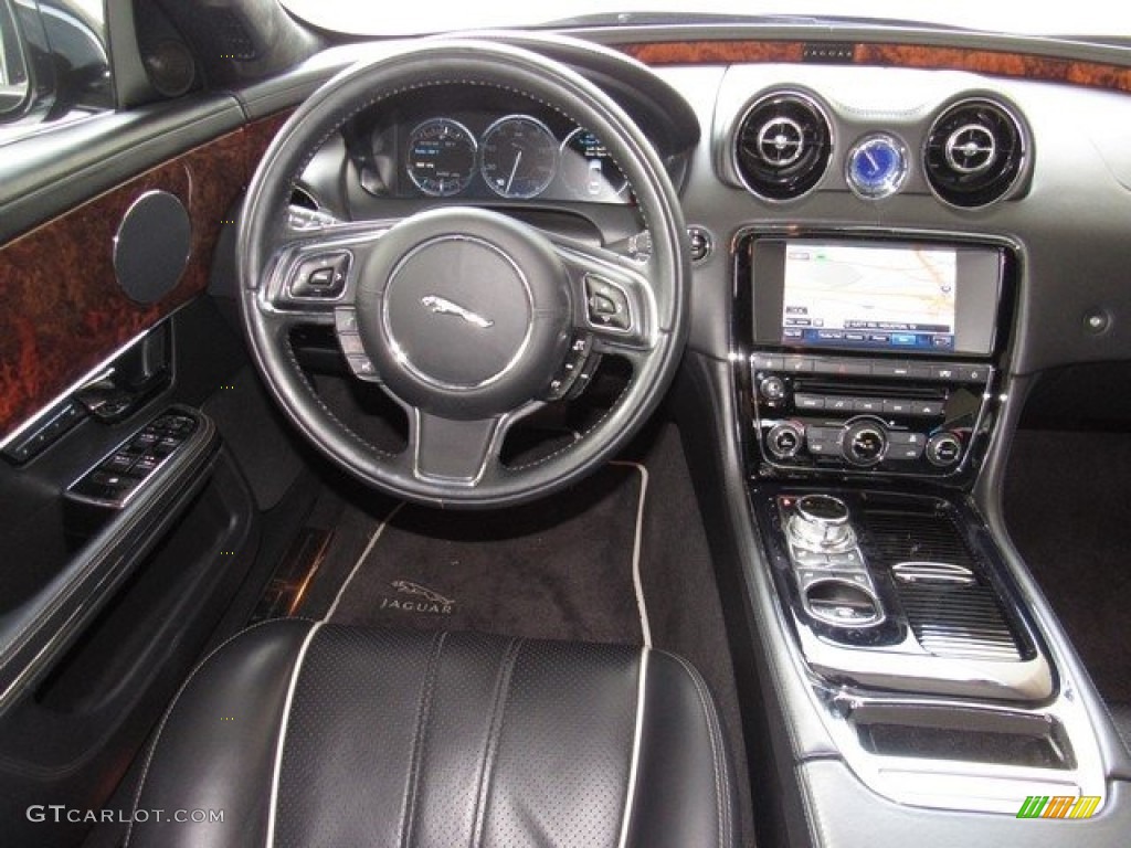 2011 XJ XJ - Ebony Black / Jet Black/Jet Black photo #14