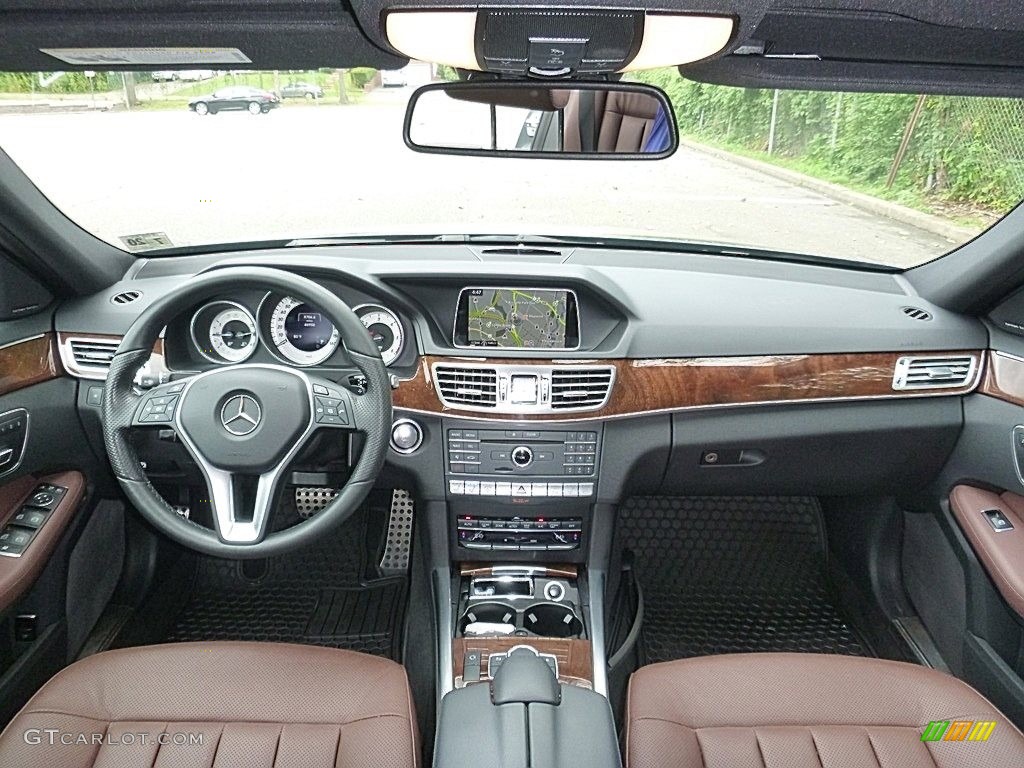 2016 Mercedes-Benz E 250 Bluetec Sedan Chestnut Brown/Black Dashboard Photo #122056915