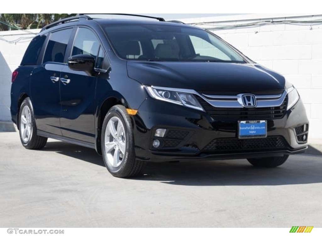 2018 Odyssey EX-L - Crystal Black Pearl / Gray photo #1