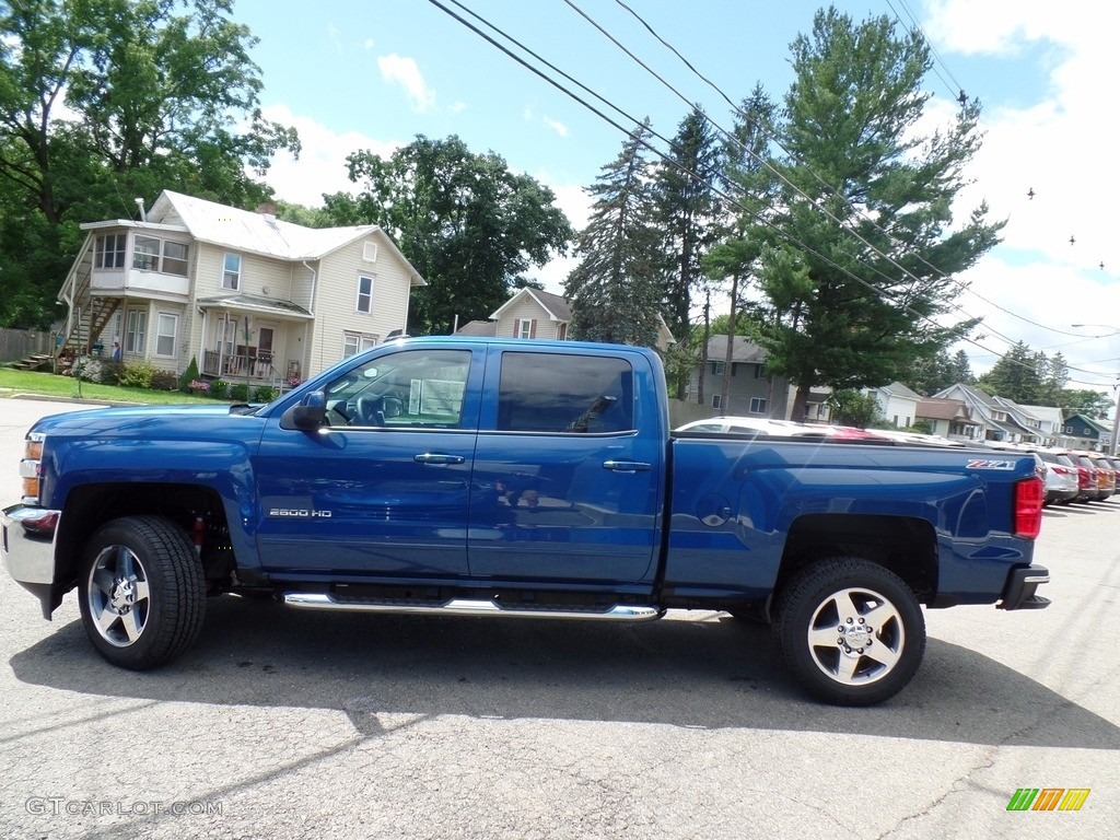 2017 Silverado 2500HD LT Crew Cab 4x4 - Deep Ocean Blue Metallic / Jet Black photo #8