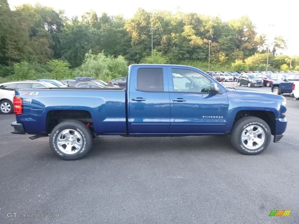 2018 Silverado 1500 LT Double Cab 4x4 - Deep Ocean Blue Metallic / Jet Black photo #6