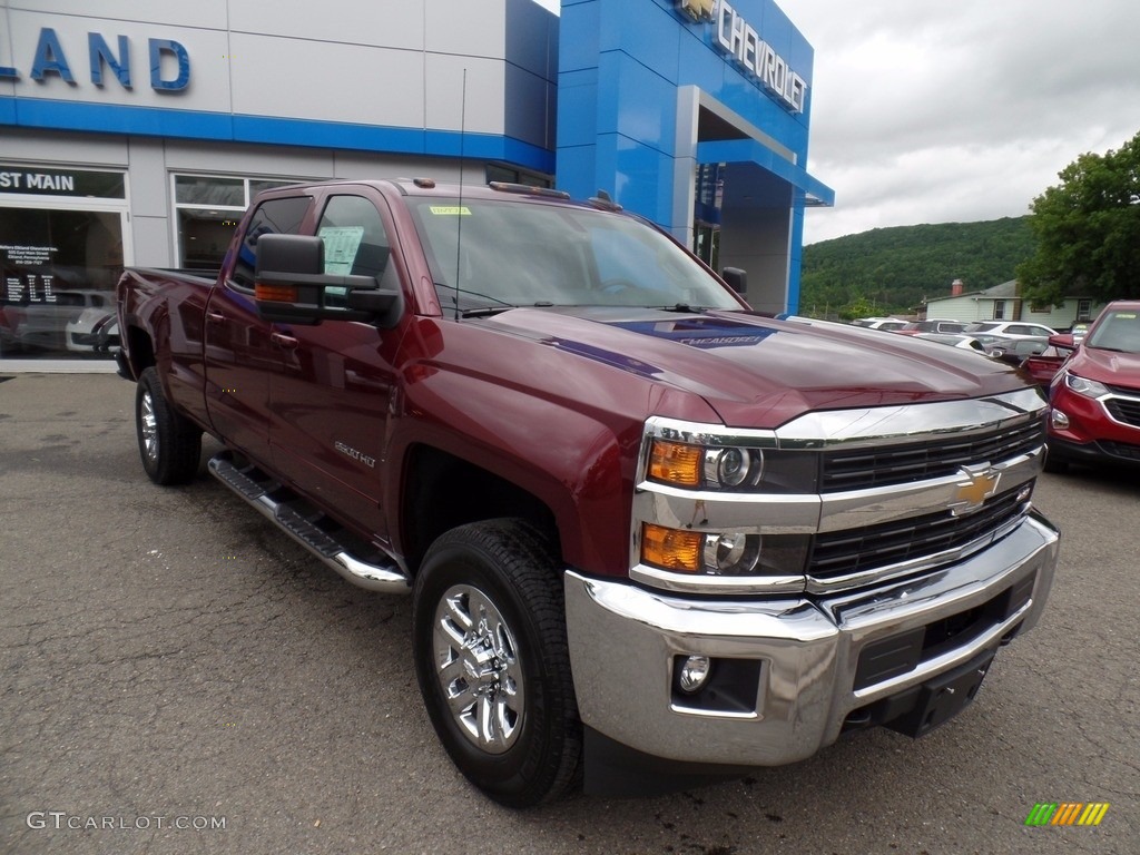 2017 Silverado 2500HD LT Crew Cab 4x4 - Butte Red Metallic / Jet Black photo #3