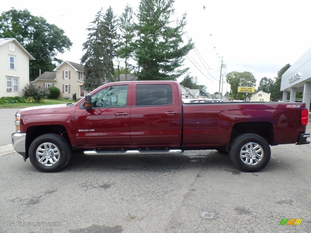 2017 Silverado 2500HD LT Crew Cab 4x4 - Butte Red Metallic / Jet Black photo #8