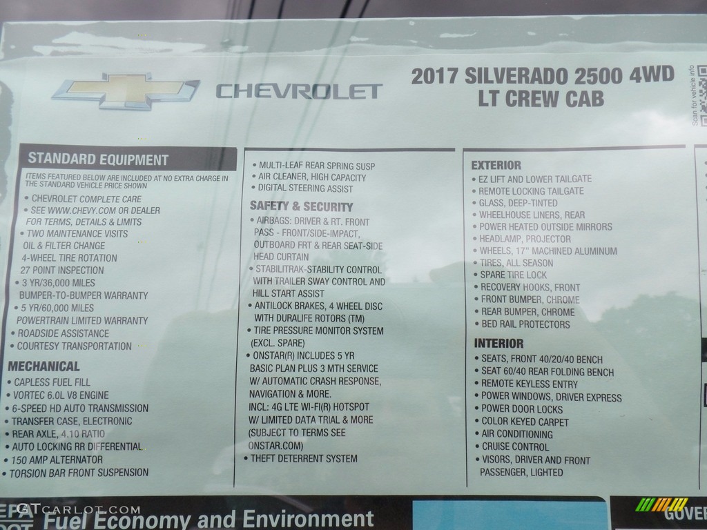 2017 Silverado 2500HD LT Crew Cab 4x4 - Butte Red Metallic / Jet Black photo #55