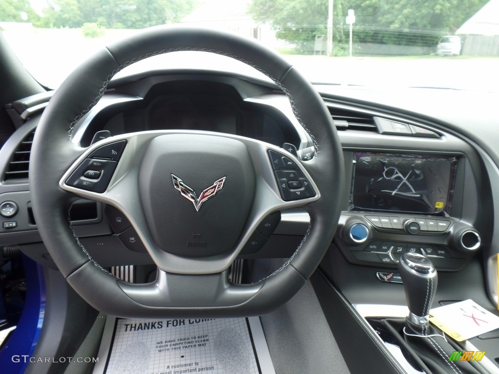 2018 Corvette Stingray Coupe - Admiral Blue Metallic / Gray photo #25