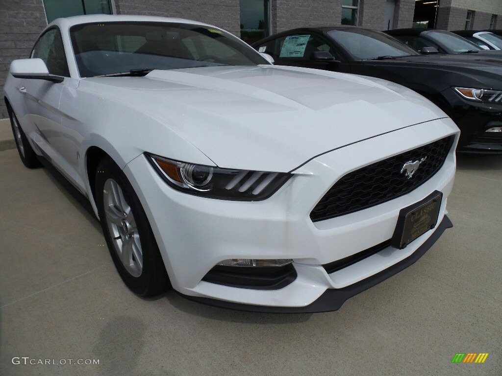 2017 Mustang V6 Coupe - Oxford White / Ebony photo #1