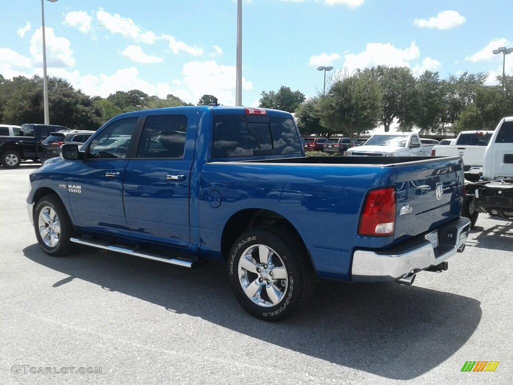 2017 1500 Big Horn Crew Cab - Blue Streak Pearl / Black/Diesel Gray photo #3