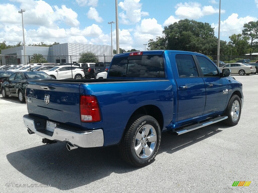 2017 1500 Big Horn Crew Cab - Blue Streak Pearl / Black/Diesel Gray photo #5