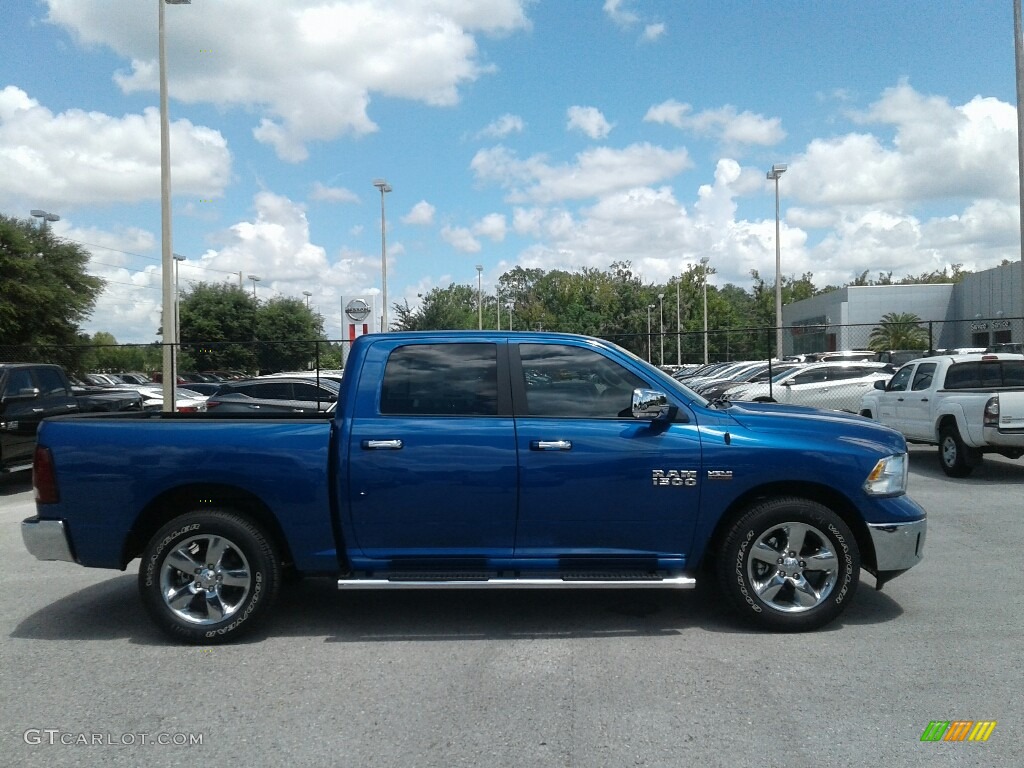 2017 1500 Big Horn Crew Cab - Blue Streak Pearl / Black/Diesel Gray photo #6