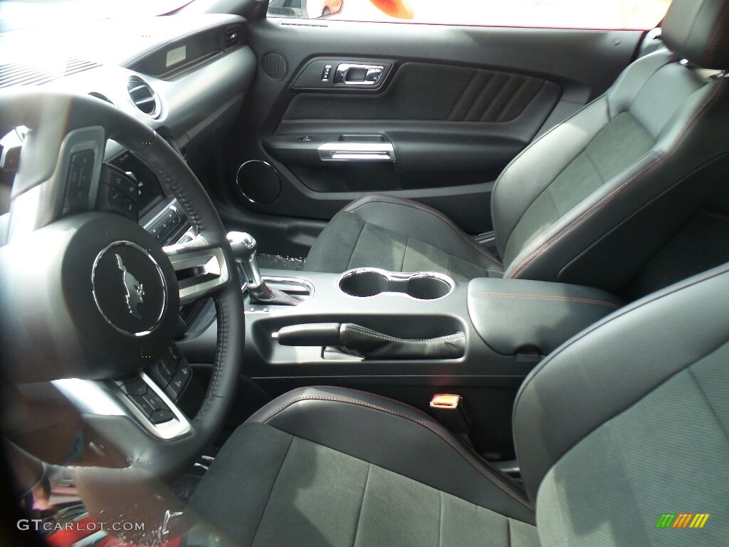 2017 Mustang GT California Speical Convertible - White Platinum / California Special Ebony Leather/Miko Suede photo #8