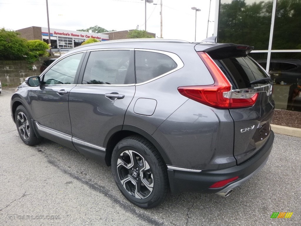 2017 CR-V Touring AWD - Modern Steel Metallic / Ivory photo #2