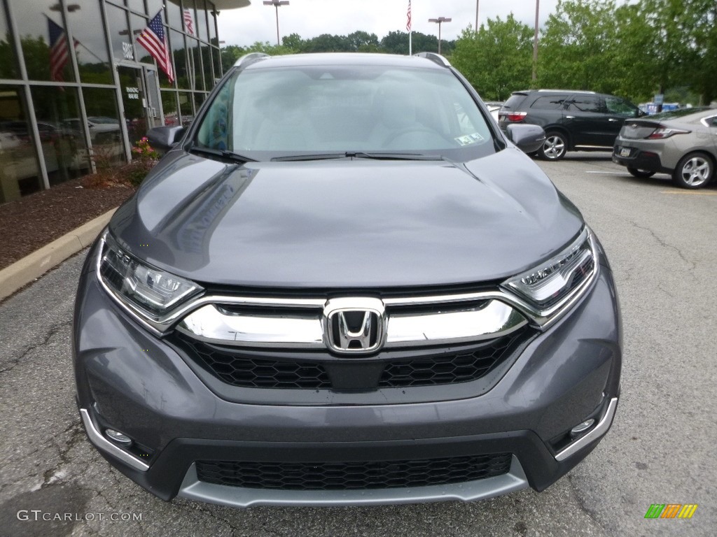 2017 CR-V Touring AWD - Modern Steel Metallic / Ivory photo #6