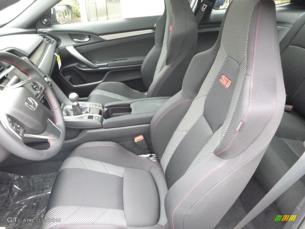 Black Interior 2017 Honda Civic Si Coupe Photo #122068409
