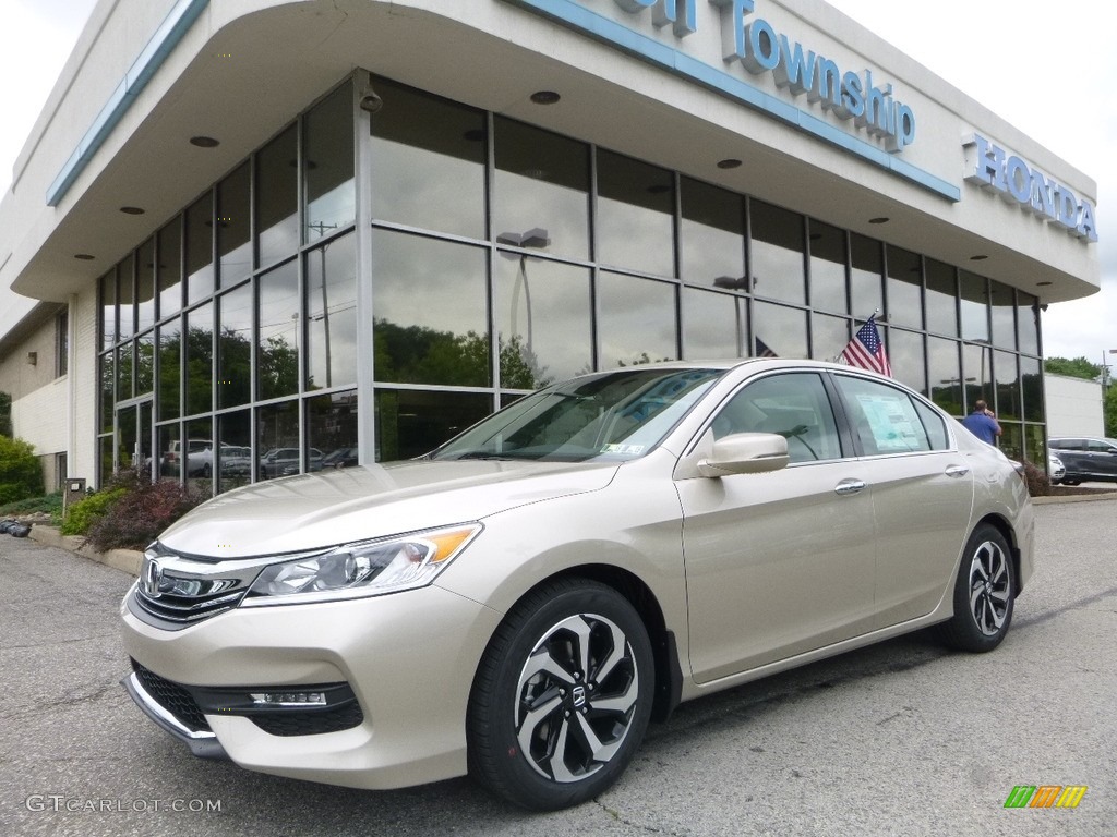 2017 Accord EX-L V6 Sedan - Champagne Frost Pearl / Ivory photo #1