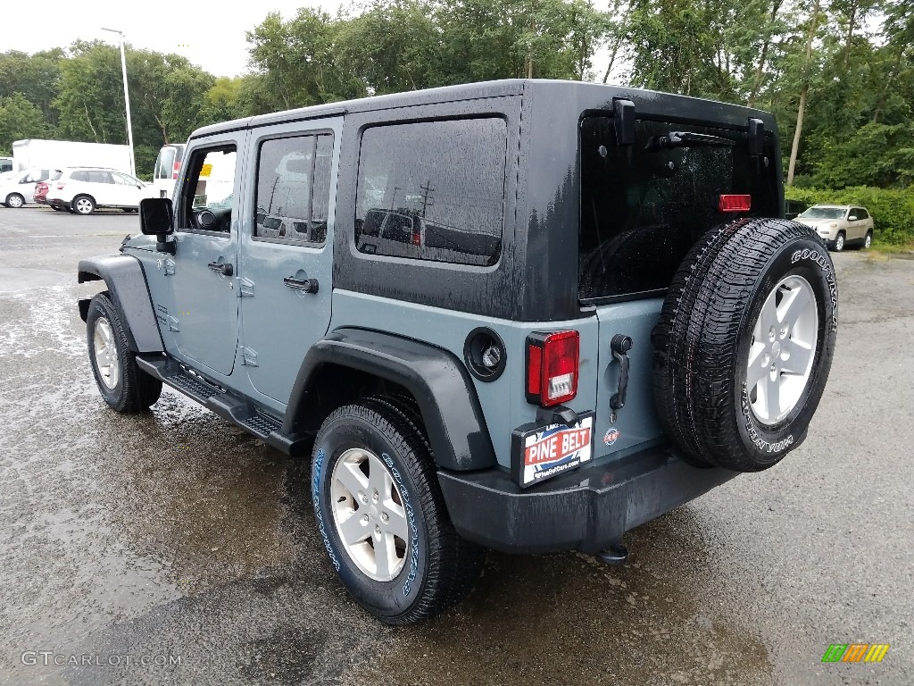 2015 Wrangler Unlimited Sport 4x4 - Anvil / Black photo #2