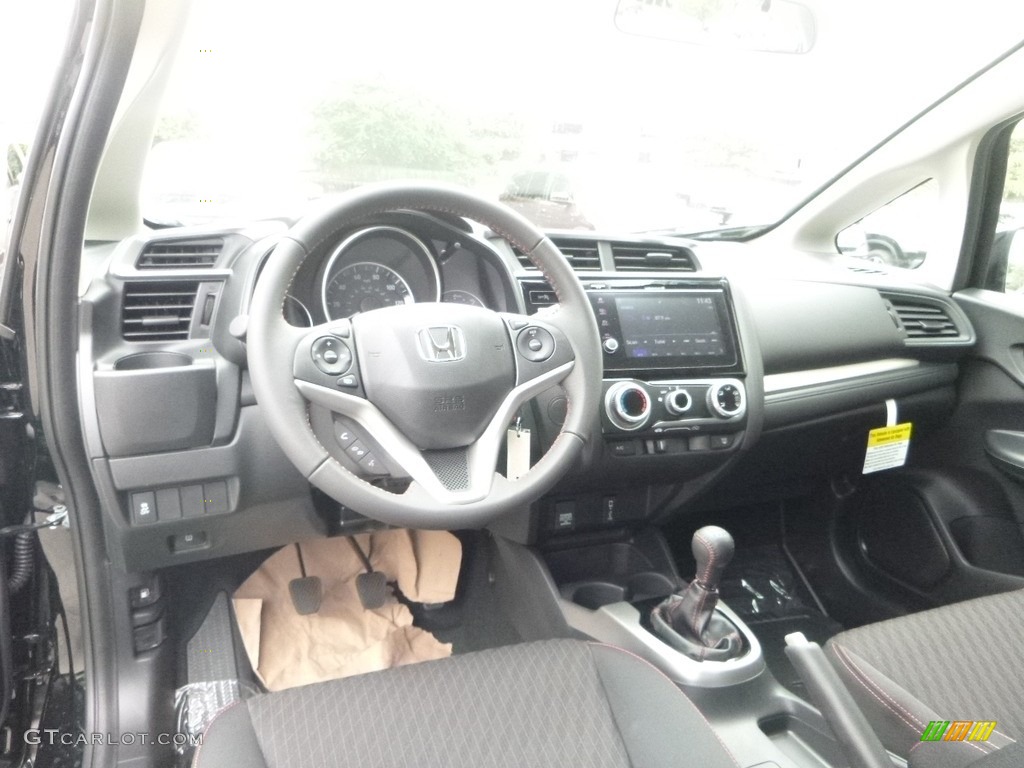 2018 Honda Fit Sport Black Dashboard Photo #122070389