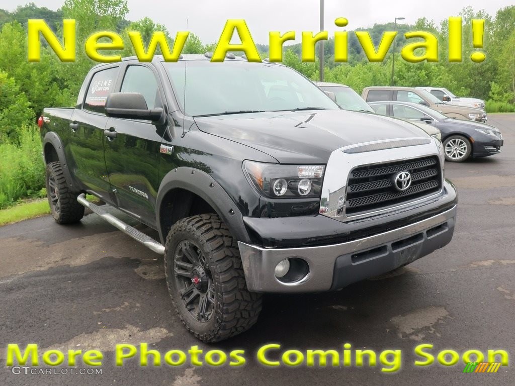 2008 Tundra SR5 CrewMax 4x4 - Black / Black photo #1