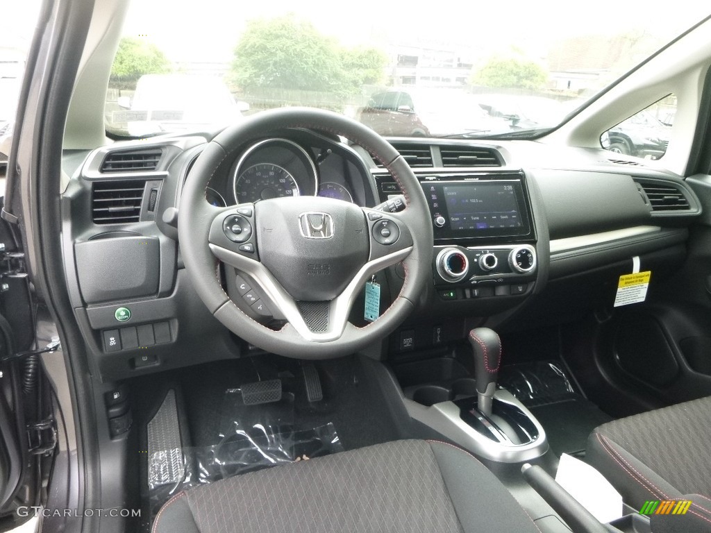 2018 Honda Fit Sport Black Dashboard Photo #122070788