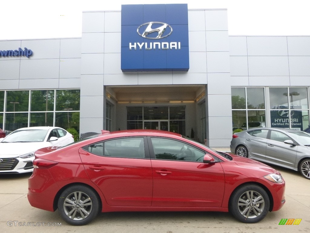 Scarlet Red Hyundai Elantra