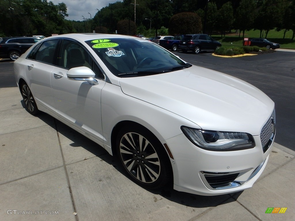 White Platinum 2017 Lincoln MKZ Select AWD Exterior Photo #122072186