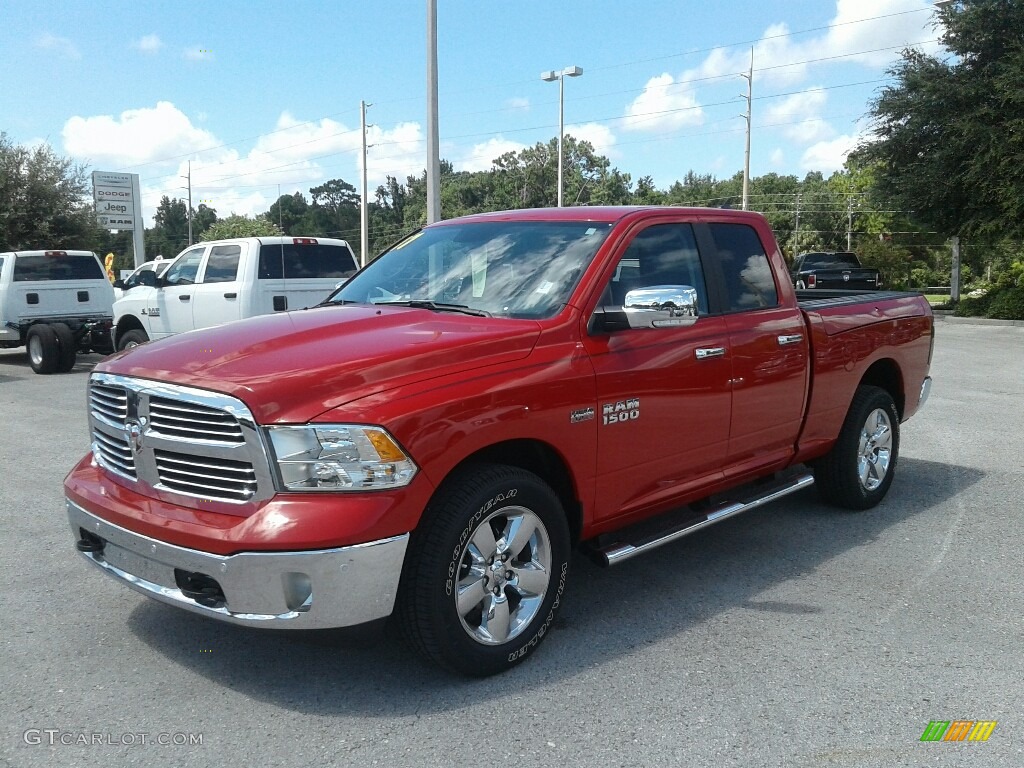 2017 1500 Big Horn Quad Cab 4x4 - Flame Red / Black/Diesel Gray photo #1